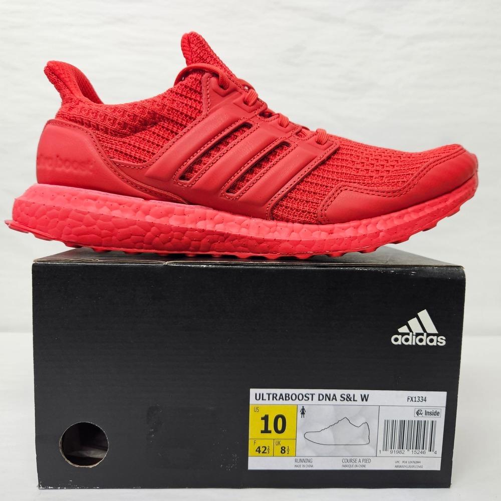 Adidas Ultraboost DNA S&L W Running Shoes FX1334 Lush‎ Red Women's Size 10